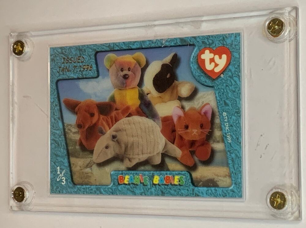 January 1996 BBOC Beanie Babies Trading Cards Case Topper Group 1